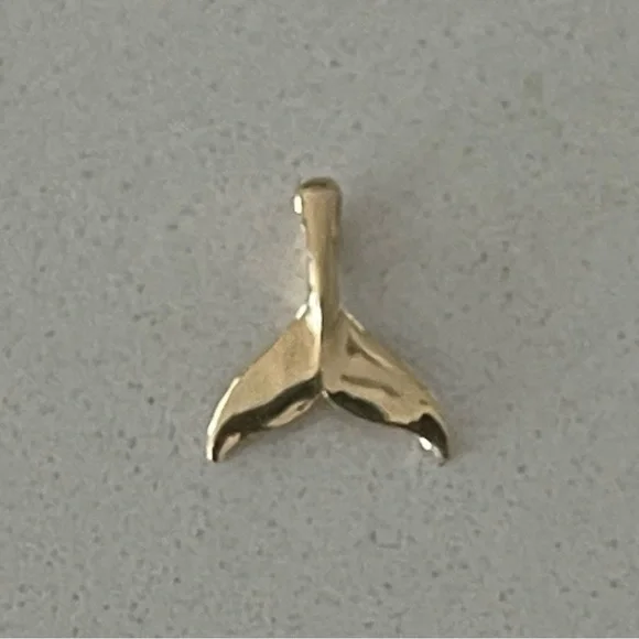14kt. Yellow Gold Whale Tail Pendant